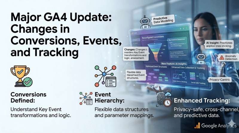 Major GA4 Update Changes in Conversions, Events, and Tracking
