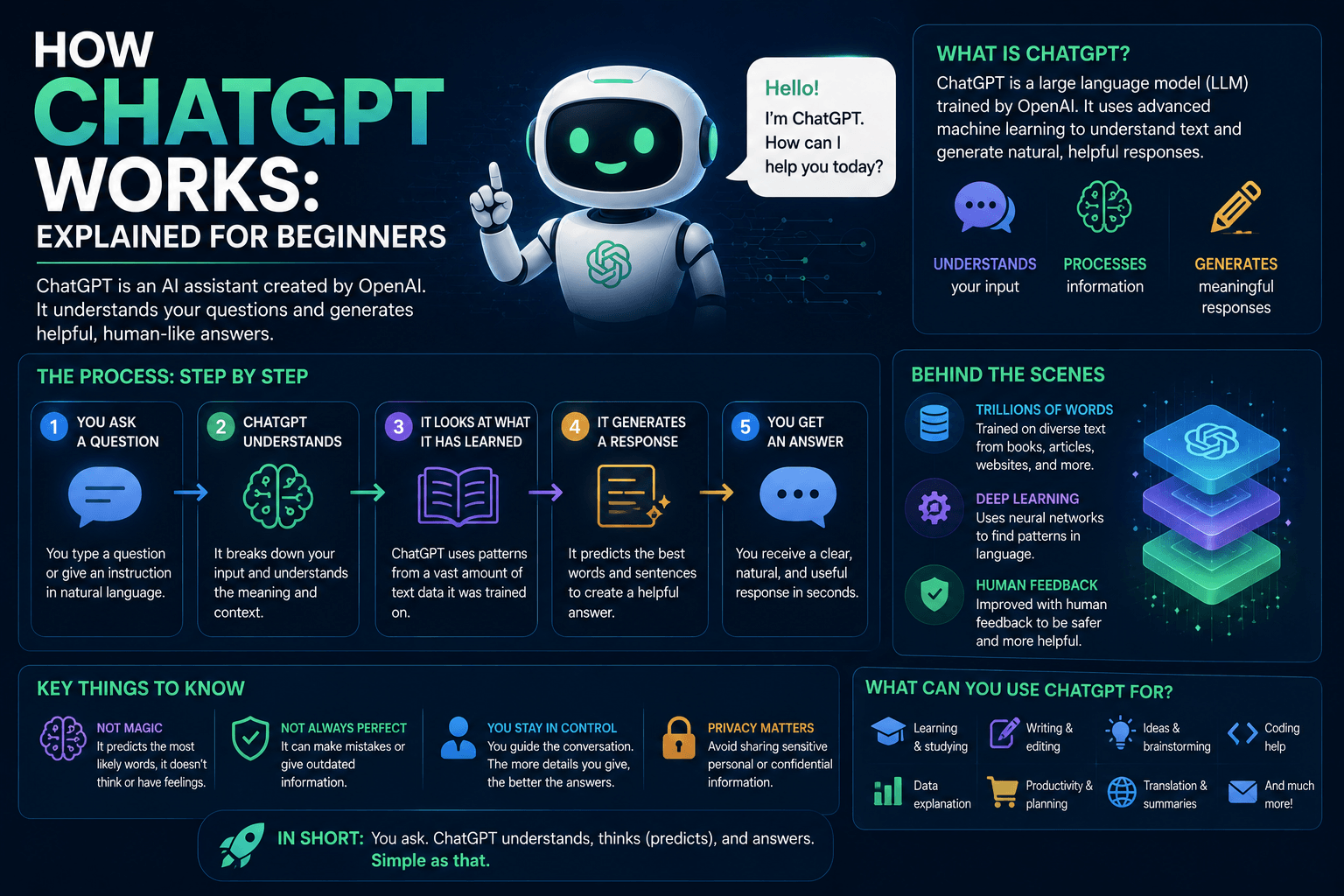 How ChatGPT Works: Explained for Beginners