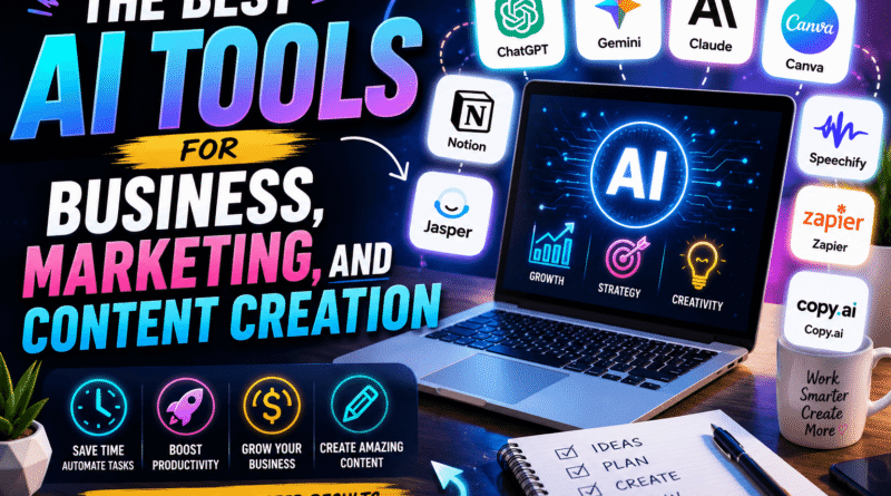 The Best AI Tools for Business, Marketing, and Content Creation