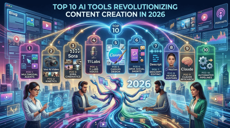 Top 10 AI Tools Revolutionizing Content Creation in 2026