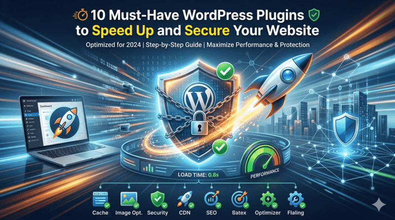 10 Must-Have WordPress Plugins to Speed Up and Secure Your Website