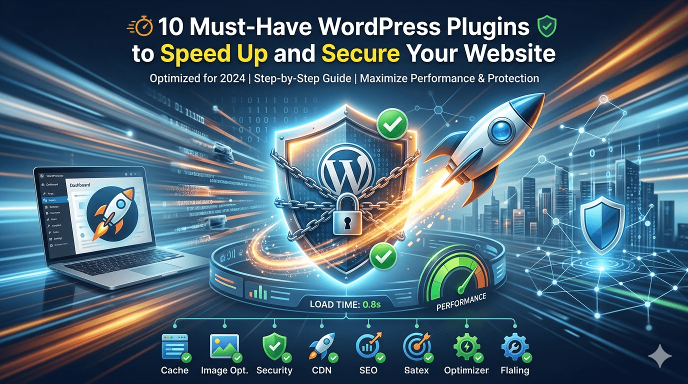10 Must-Have WordPress Plugins to Speed Up and Secure Your Website