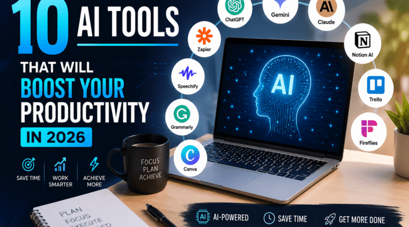 10 AI Tools That Will Boost Your Productivity in 2026