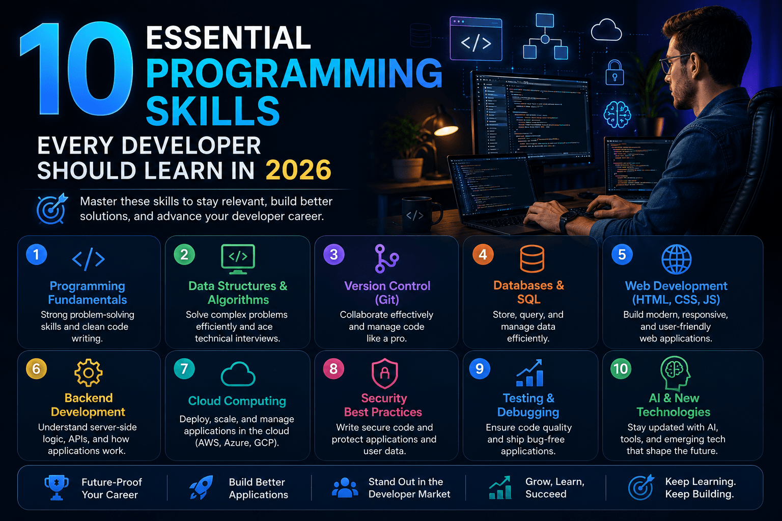 10 Essential Programming Skills Every Developer Should Learn in 2026