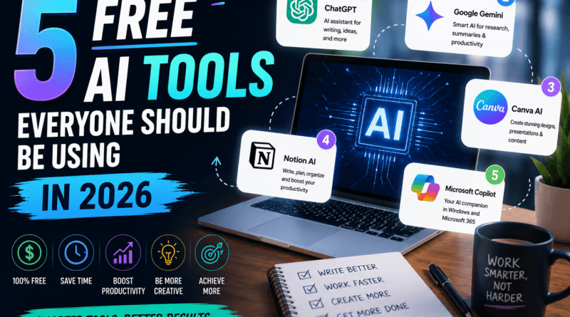 5 Free AI Tools Everyone Should Be Using in 2026