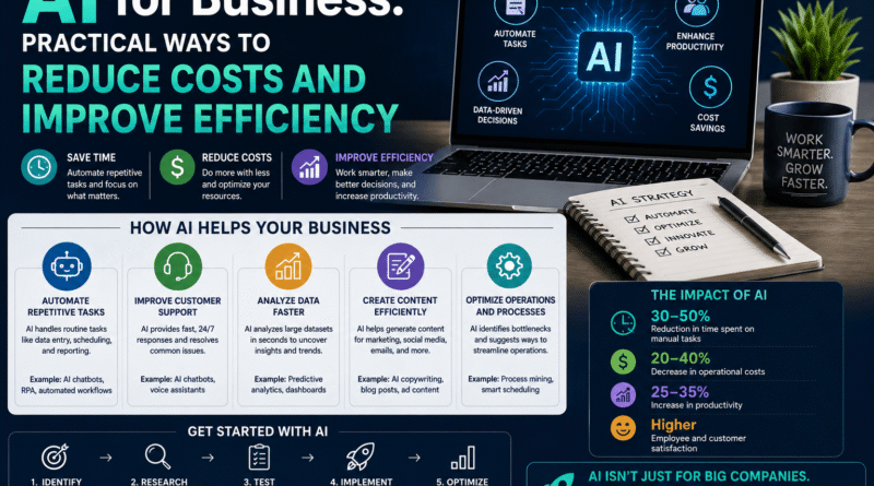 AI for Business: Practical Ways to Reduce Costs and Improve Efficiency