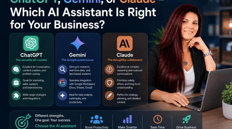 ChatGPT, Gemini, or Claude – Which AI Assistant Is Right for Your Business?