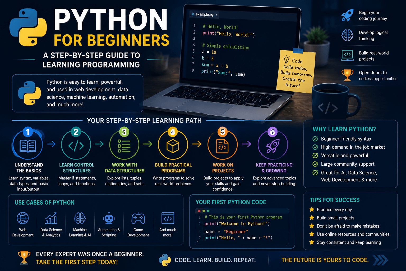 Python for Beginners: A Step-by-Step Guide to Learning Programming