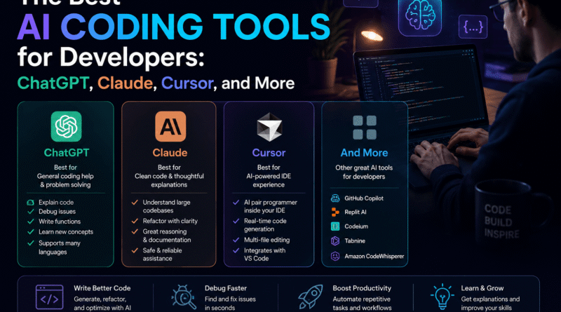 The Best AI Coding Tools for Developers: ChatGPT, Claude, Cursor, and More