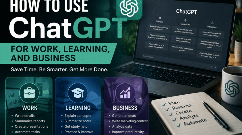 How to Use ChatGPT for Work, Learning, and Business