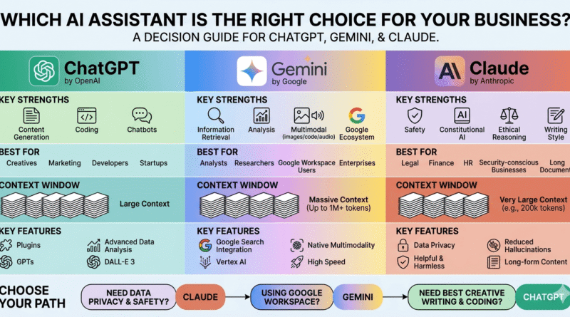 ChatGPT, Gemini, or Claude – Which AI Assistant Is the Right Choice for Your Business?